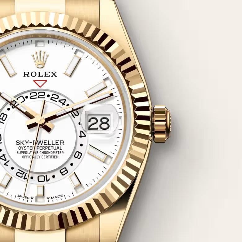 Sky-Dweller 42 Luxury Gold Sky Traveler Watch