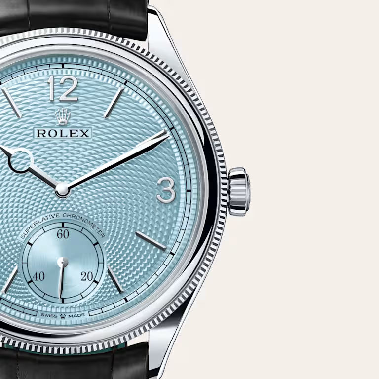 Prestige Ice Blue Leather Watch